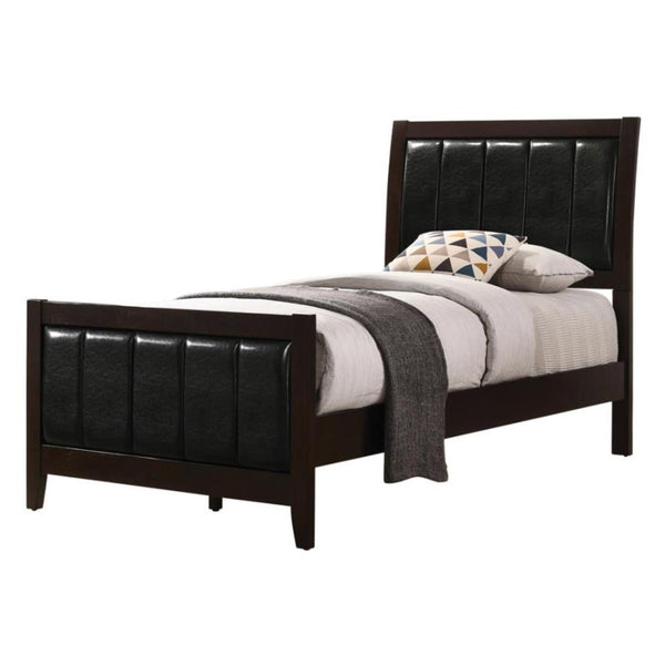 Coaster Furniture Carlton Twin Upholstered Panel Bed 202091T IMAGE 1