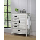  Coaster Furniture Franco 205338 5-Drawer Door Chest - Distressed White IMAGE 2