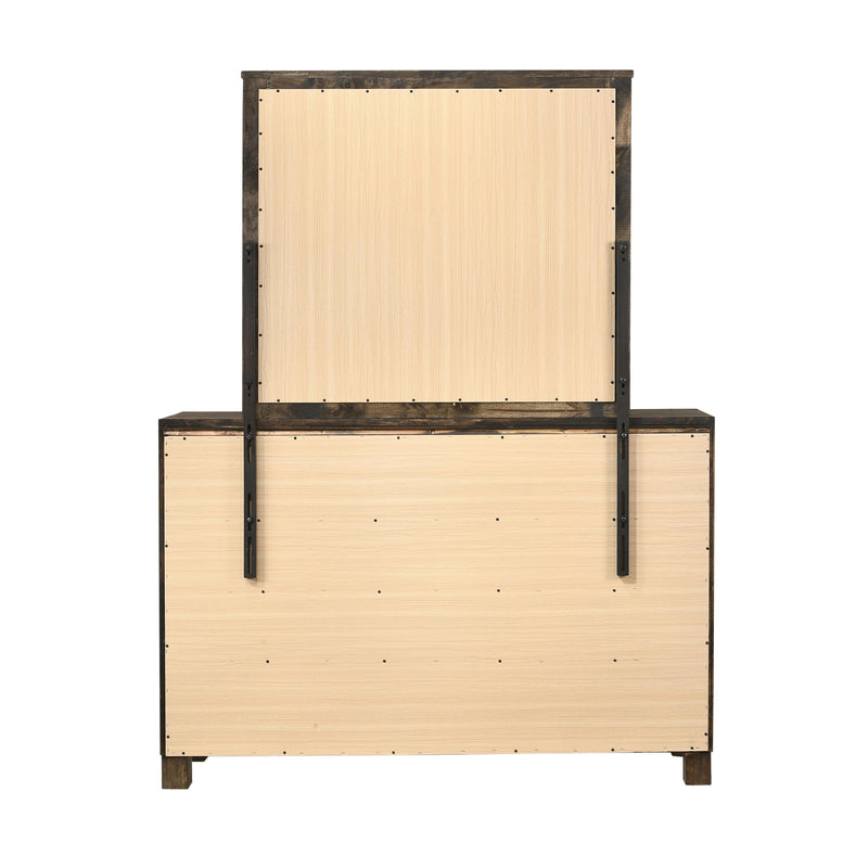  Coaster Furniture Woodmont 222634 Dresser Mirror - Rustic Golden Brown IMAGE 4