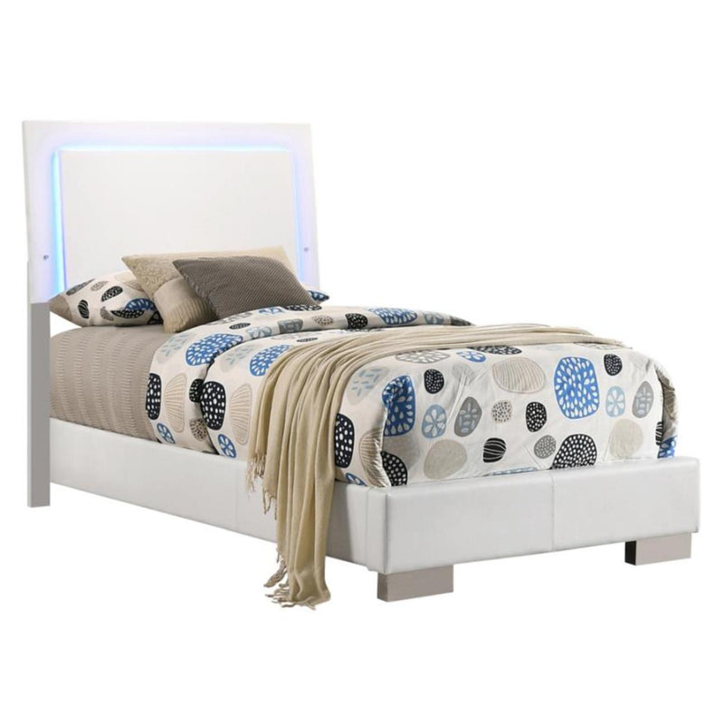 Coaster Furniture Felicity Twin Upholstered Platform Bed 203500T IMAGE 1