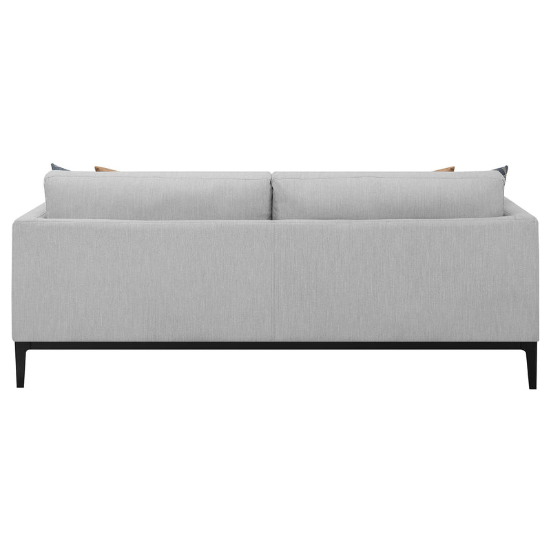  Coaster Furniture Apperson 508681 Upholstered Track Arm Sofa - Light Grey IMAGE 6
