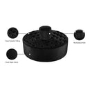 Meridian Banquet Black Velvet Bench IMAGE 6