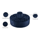 Meridian Banquet Navy Velvet Bench IMAGE 6