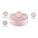 Meridian Banquet Pink Velvet Bench IMAGE 6