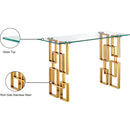 Meridian Pierre Gold Console Table IMAGE 4