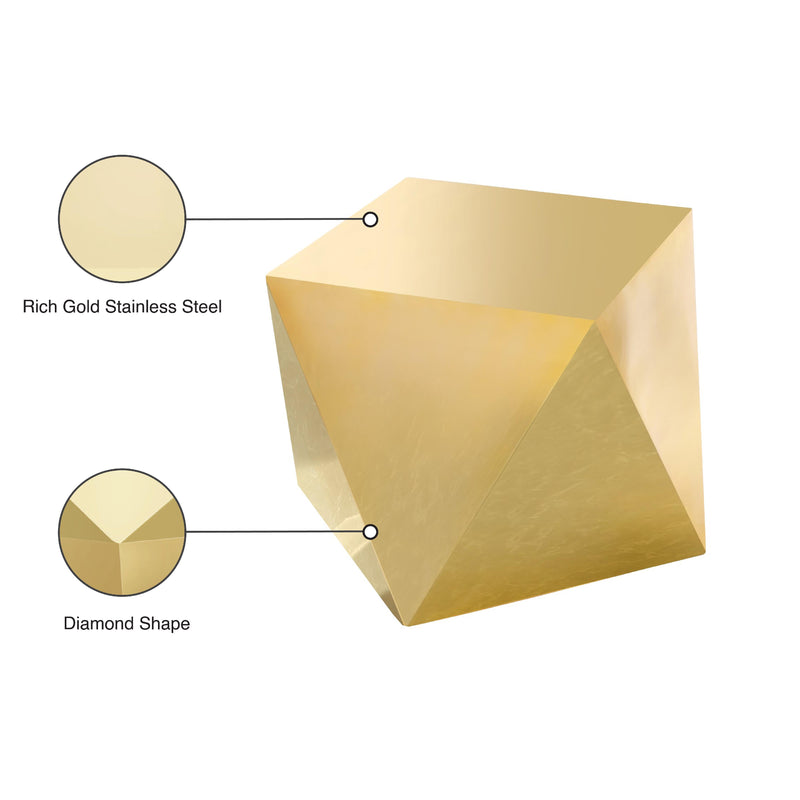 Meridian Gemma Gold End Table IMAGE 5