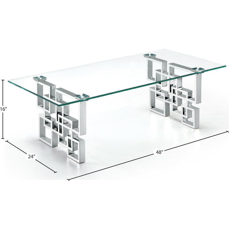 Meridian Alexis Chrome Coffee Table IMAGE 3