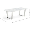 Meridian Carlton Chrome Coffee Table IMAGE 3