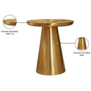 Meridian Martini Brushed Gold End Table IMAGE 5