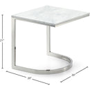Meridian Copley Chrome End Table IMAGE 4