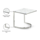 Meridian Copley Chrome End Table IMAGE 5