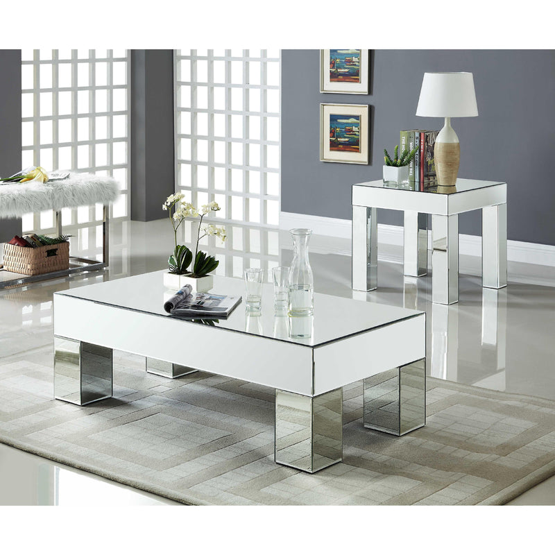 Meridian Lainy Mirrored End Table IMAGE 5