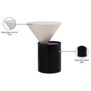 Meridian Damon White End Table IMAGE 7