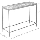 Meridian Butterfly Silver Console Table IMAGE 7