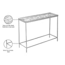 Meridian Butterfly Silver Console Table IMAGE 8
