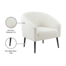 Meridian Barlow White Faux Sheepskin Fur Accent Chair IMAGE 9