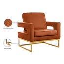 Meridian Noah Cognac Velvet Accent Chair IMAGE 8