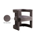 Meridian Blair Grey Velvet Accent Chair IMAGE 6
