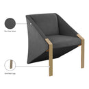 Meridian Rivet Grey Velvet Accent Chair IMAGE 6