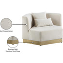Meridian Marquis Cream Velvet Chair IMAGE 12