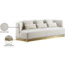 Meridian Marquis Cream Velvet Sofa IMAGE 12