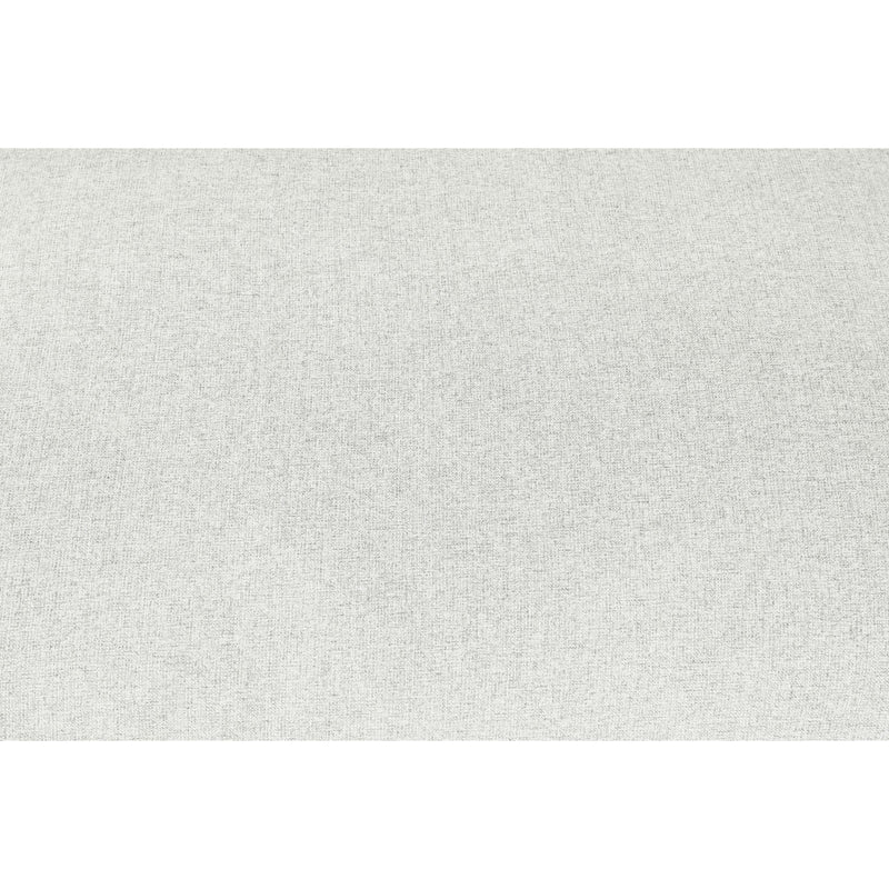 Meridian Serene Cream Linen Textured Fabric Deluxe Comfort Modular Ottoman IMAGE 3