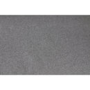 Meridian Serene Grey Linen Textured Fabric Deluxe Comfort Modular Ottoman IMAGE 3