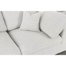 Meridian Serene Cream Linen Textured Fabric Deluxe Comfort Modular Sectional IMAGE 10