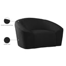 Meridian Riley Black Velvet Chair IMAGE 9