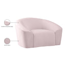 Meridian Riley Pink Velvet Chair IMAGE 9