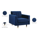 Meridian Lola Navy Velvet Chair IMAGE 6
