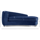 Meridian Julian Navy Velvet Chaise IMAGE 5