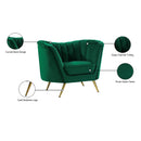 Meridian Margo Green Velvet Chair IMAGE 7