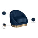 Meridian Shelly Navy Velvet Chair IMAGE 9