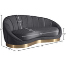 Meridian Shelly Grey Velvet Chaise IMAGE 8