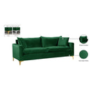 Meridian Naomi Green Velvet Sofa IMAGE 9