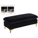 Meridian Naomi Black Velvet 2 pc Reversible Sectional IMAGE 13