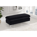 Meridian Naomi Black Velvet 2 pc Reversible Sectional IMAGE 14