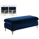 Meridian Naomi Navy Velvet 2 pc Reversible Sectional IMAGE 13