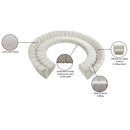 Meridian Infinity Cream Velvet 11 pc Modular Sectional IMAGE 10