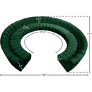 Meridian Infinity Green Velvet 11 pc Modular Sectional IMAGE 10