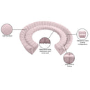 Meridian Infinity Pink Velvet 11 pc Modular Sectional IMAGE 10