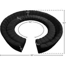 Meridian Infinity Black Velvet 12 pc Modular Sectional IMAGE 11
