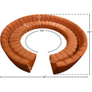 Meridian Infinity Cognac Velvet 12 pc Modular Sectional IMAGE 11