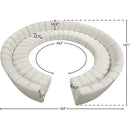Meridian Infinity Cream Velvet 12 pc Modular Sectional IMAGE 10