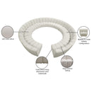 Meridian Infinity Cream Velvet 12 pc Modular Sectional IMAGE 11