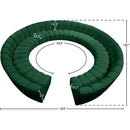 Meridian Infinity Green Velvet 12 pc Modular Sectional IMAGE 11