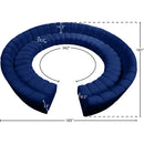 Meridian Infinity Navy Velvet 12 pc Modular Sectional IMAGE 11
