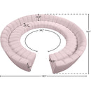 Meridian Infinity Pink Velvet 12 pc Modular Sectional IMAGE 10