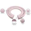 Meridian Infinity Pink Velvet 12 pc Modular Sectional IMAGE 11